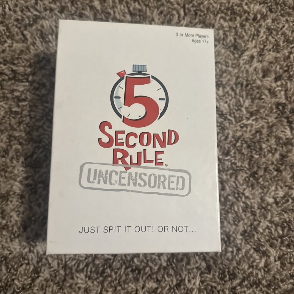 5 Second Rule Uncensored Game - Adult Party Game